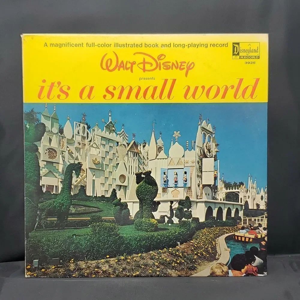 1964 Walt Disney it's a small world album vinyl Record & Color Illustrated Book